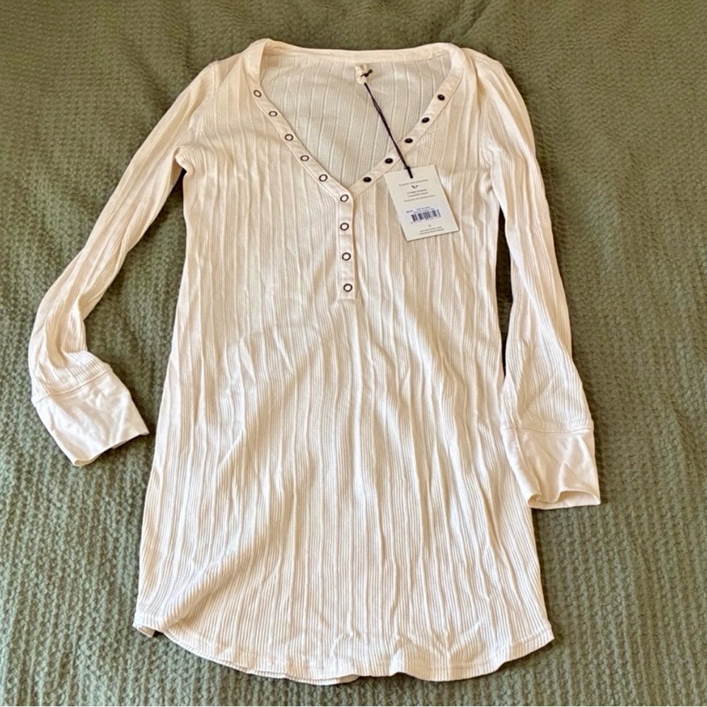 Spell Stella Ribbed Henley Dress, Sm, NWT! - Picture 3 of 6
